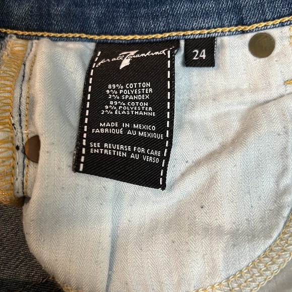 Seven for all mankind ankle jeans size 24 - Picture 3 of 4